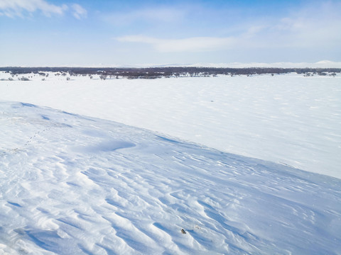 冬季原野雪原