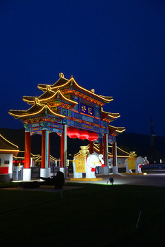 吉林汪清县夜景