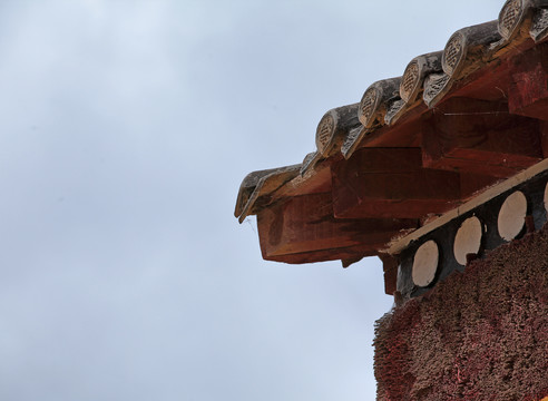 寺院寺庙屋檐房檐