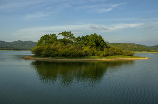 湖光山色水库湖泊