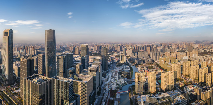 航拍宁波市容市貌