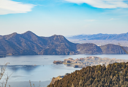 北京金海湖泃河冬季风光