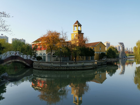 江南水乡湿地公园景观