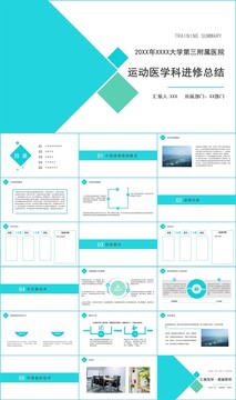 医院运动医学科进修总结PPT