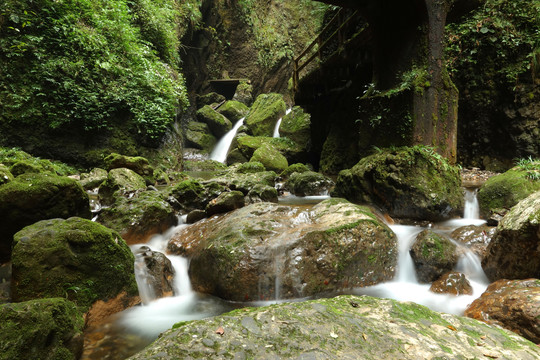 青城山瀑布