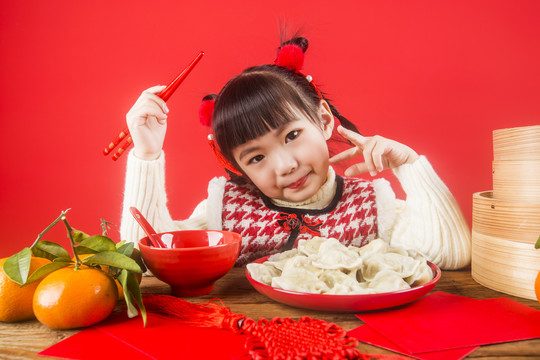 春节吃饺子