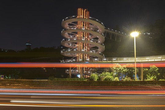 厦门健康步道夜景