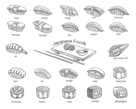 黑白日式握寿司介绍插图