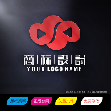 音乐视频S字母商标LOGO