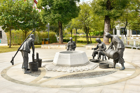水井文化雕塑