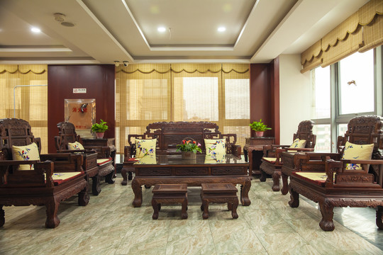 中式客厅红木家具