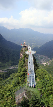 方山景区玻璃桥