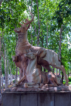 吉林汪清县雕塑
