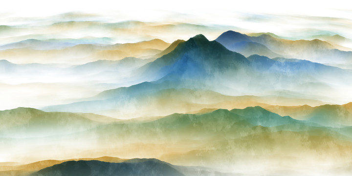 山水背景