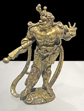 唐代鎏金铜天王像