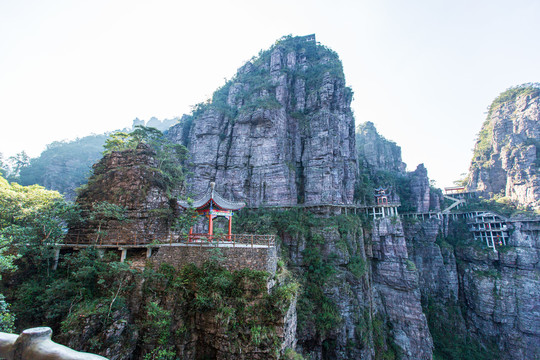 北帝山旅游风景区石桥山风光