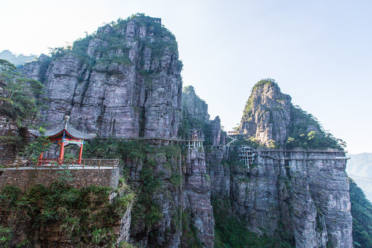 北帝山旅游风景区石桥山风光