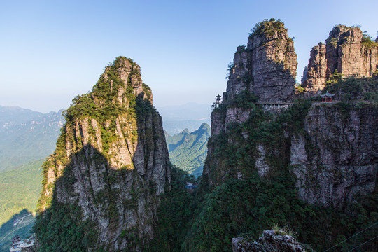 北帝山旅游风景区石桥山风光