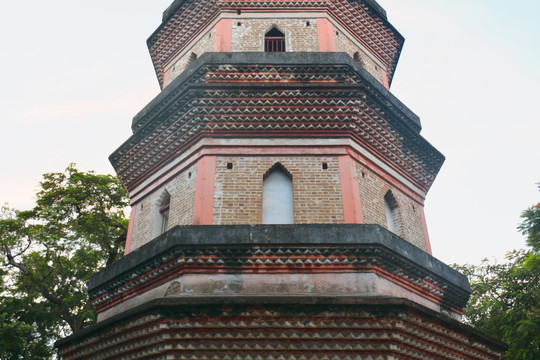 惠州西湖古建筑泗洲塔局部