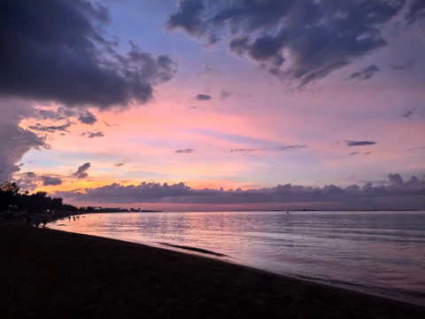 海边夕阳