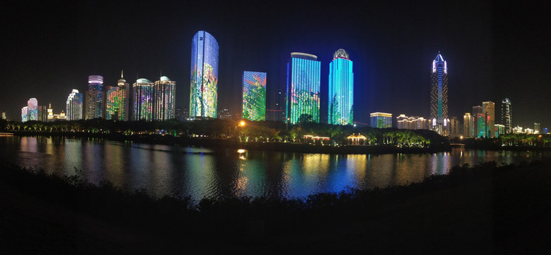 海南自贸港城市夜景
