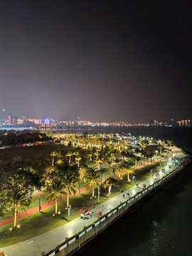 海口湾夜景