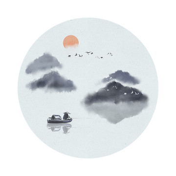 禅意山水画