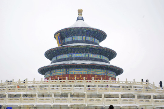 北京天坛祈年殿雪景