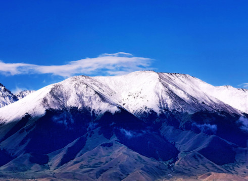 新疆哈密巴里坤天山雪山