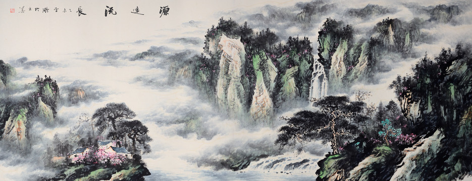 新中式国画山水画