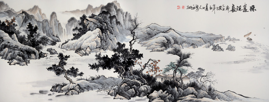 新中式国画山水画