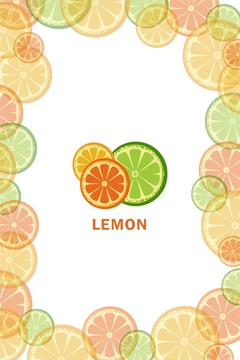 手绘柠檬矢量水果