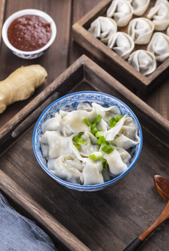 中式传统小吃美食馄饨