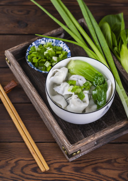 中式传统小吃美食馄饨