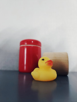 鸭子玩具静物摄影