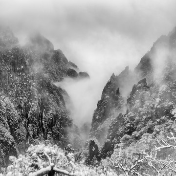 黄山雪景