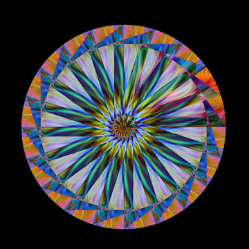 圆形抽象花纹