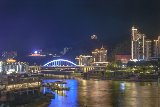 福建南平延平夜景