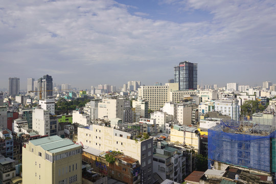 越南首都胡志明市城市风光