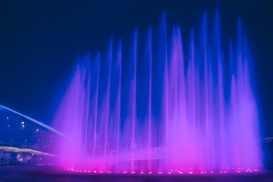 杭州市民广场喷泉
