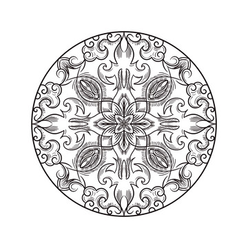 欧式曼陀罗花纹