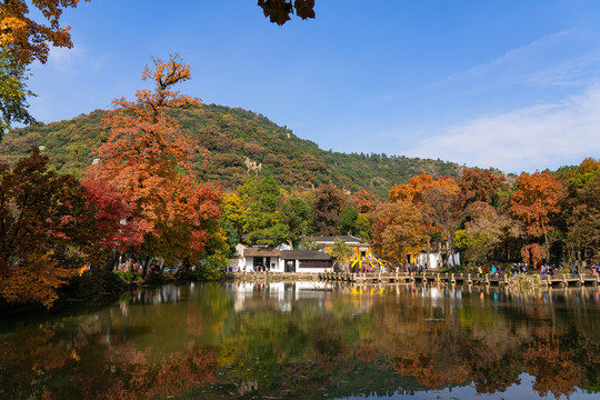 天平山秋色