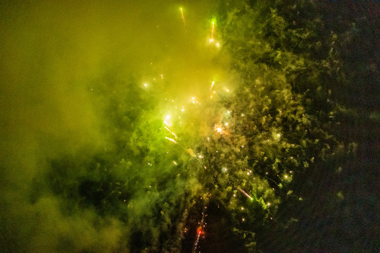 夜晚的烟花