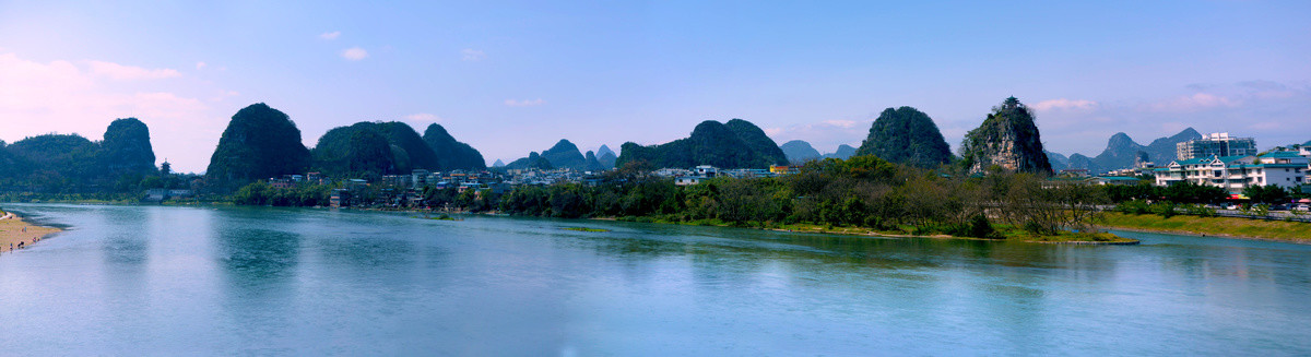 桂林虞山全景