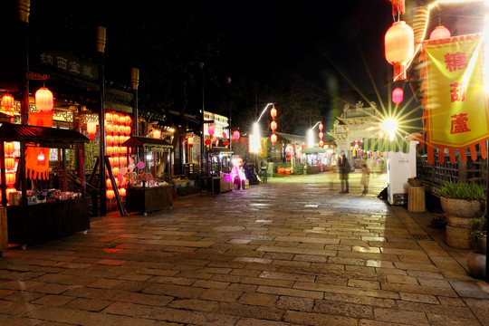 淹城春秋乐园夜景