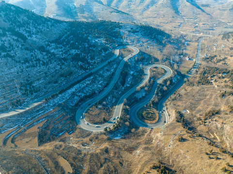 鲁中川藏线青州牛角岭盘山公路