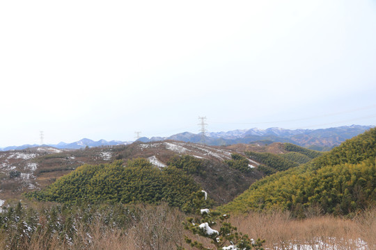 四明山雪景