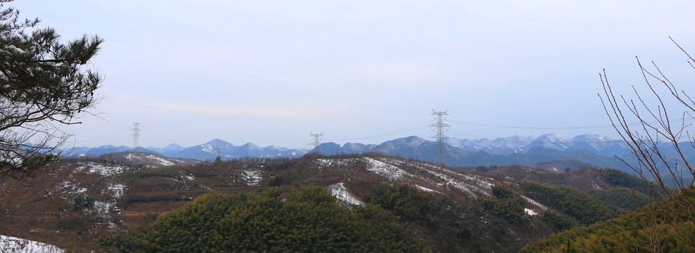 四明山雪景