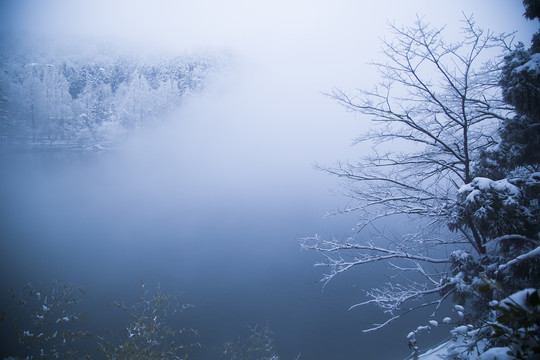 庐山雪景