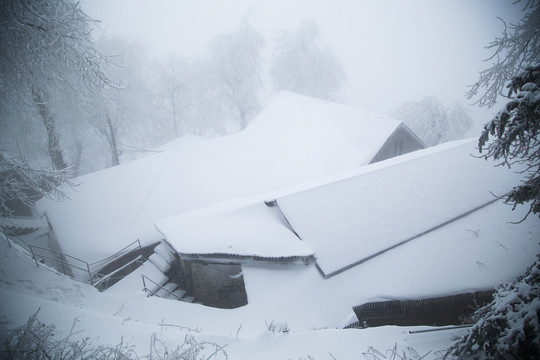 庐山雪景